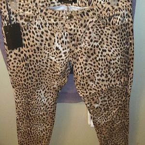 Roberto Cavalli Leopard print jeans